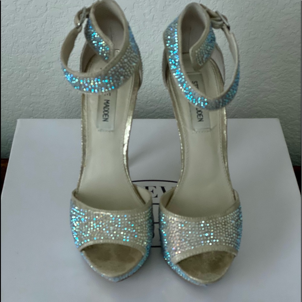 Steve Madden Rhinestone Platform Heels